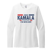 Im With Her Kamala Vote For 2024 President Kamala Harris Womens CVC Long Sleeve Shirt