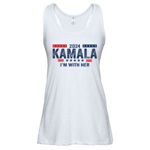 Im With Her Kamala Vote For 2024 President Kamala Harris Ladies Essential Flowy Tank