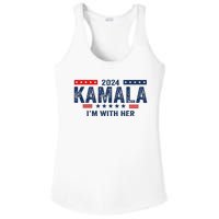 Im With Her Kamala Vote For 2024 President Kamala Harris Ladies PosiCharge Competitor Racerback Tank