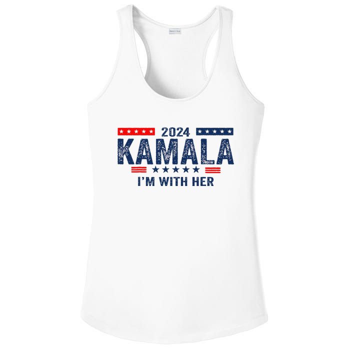 Im With Her Kamala Vote For 2024 President Kamala Harris Ladies PosiCharge Competitor Racerback Tank