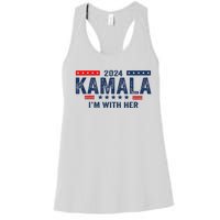 Im With Her Kamala Vote For 2024 President Kamala Harris Women's Racerback Tank