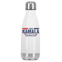 Im With Her Kamala Vote For 2024 President Kamala Harris Stainless Steel Insulated Water Bottle