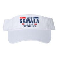 Im With Her Kamala Vote For 2024 President Kamala Harris Valucap Bio-Washed Visor