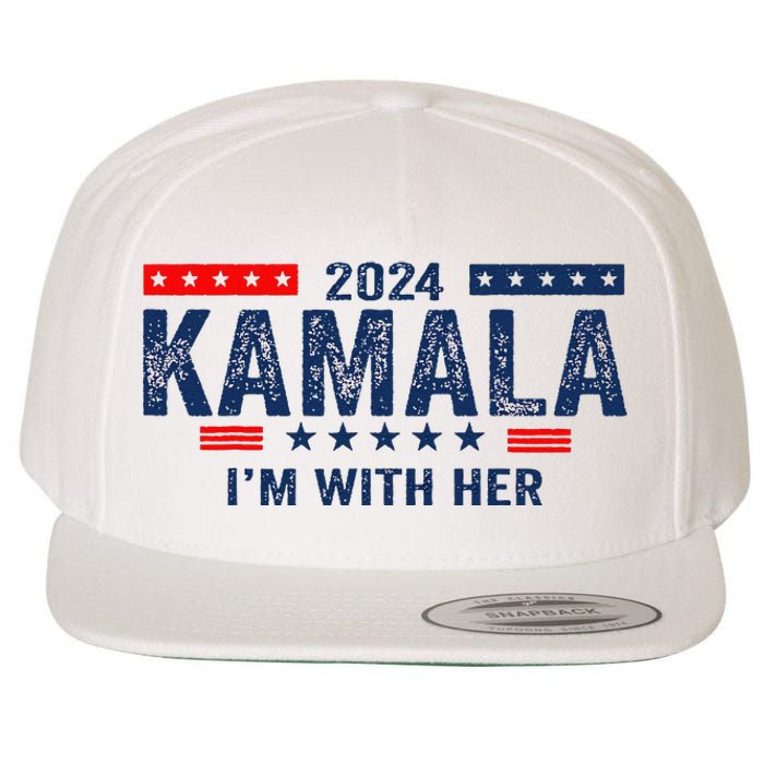 Im With Her Kamala Vote For 2024 President Kamala Harris Wool Snapback Cap