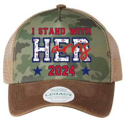 IM With Her President Kamala Election Legacy Tie Dye Trucker Hat