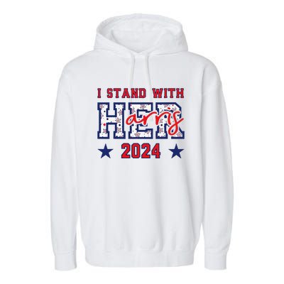 IM With Her President Kamala Election Garment-Dyed Fleece Hoodie