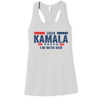 Im With Her Kamala Vote For 2024 President Kamala Harris Women's Racerback Tank