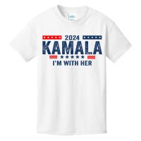 Im With Her Kamala Vote For 2024 President Kamala Harris Kids T-Shirt