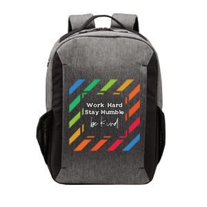 Inspirational Work Hard Stay Humble Quote Motivational Gift Vector Backpack