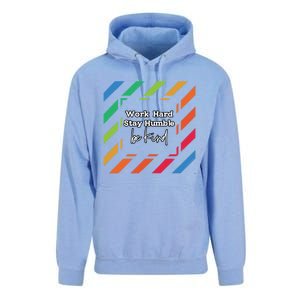 Inspirational Work Hard Stay Humble Quote Motivational Gift Unisex Surf Hoodie