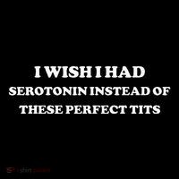 I Wish I Had Serotonin Instead Of These Perfect Tits Flexfit Unipanel Trucker Cap