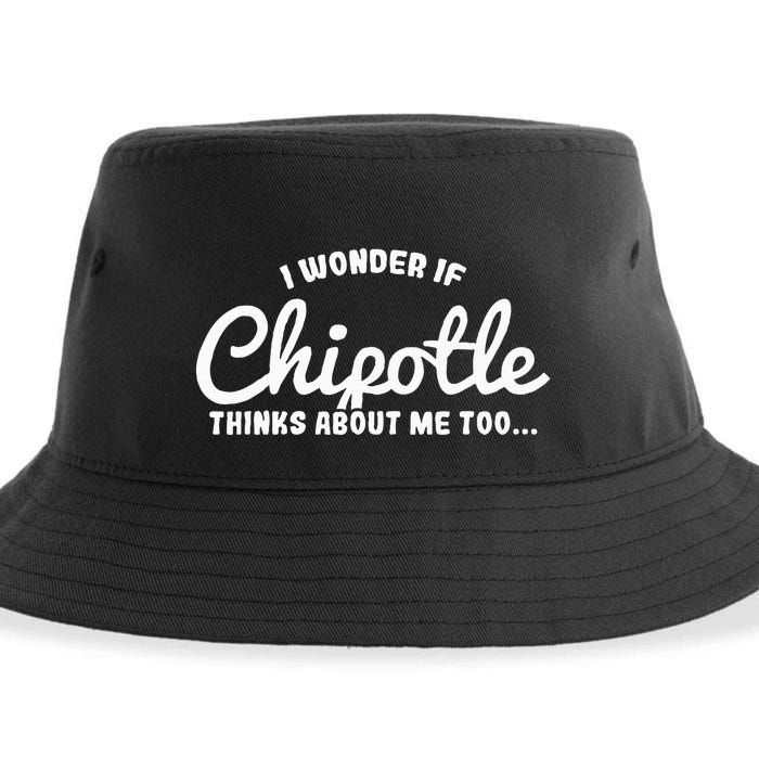 I Wonder If Chipotle Thinks About Me Too Sustainable Bucket Hat