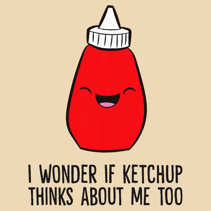 I Wonder If K.E.T.C.H.U.P Thinks About Me Too Funny Drawstring Bag