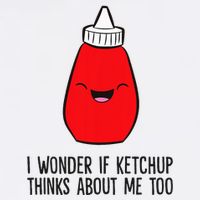 I Wonder If K.E.T.C.H.U.P Thinks About Me Too Funny Knit Cap Winter Beanie