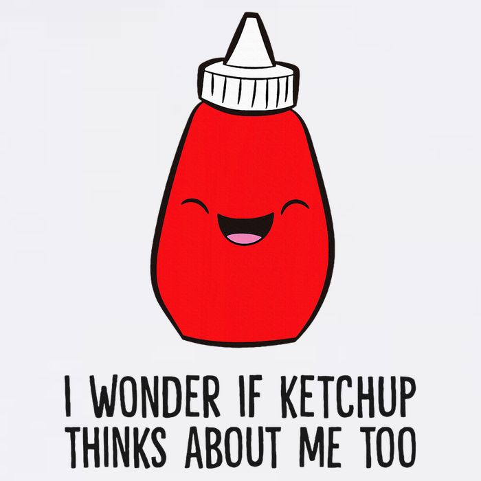 I Wonder If K.E.T.C.H.U.P Thinks About Me Too Funny Knit Cap Winter Beanie