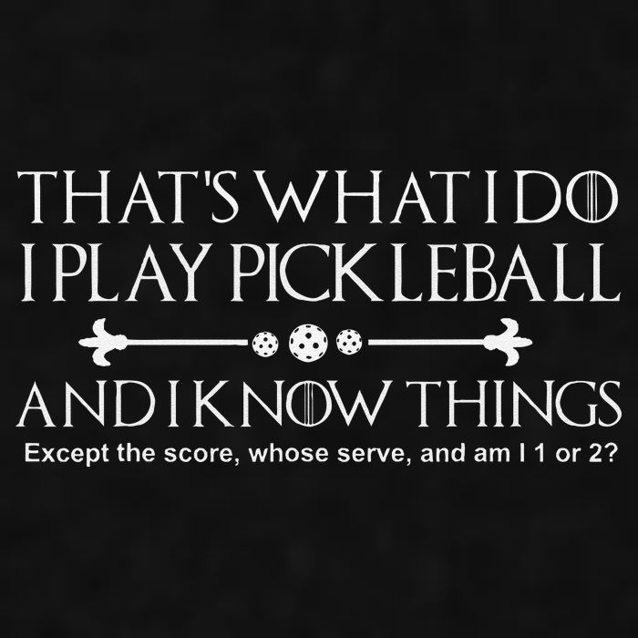ItS What I Do I Play Pickleball And I Know Things Except Ladies PosiCharge Tri-Blend Wicking Tank