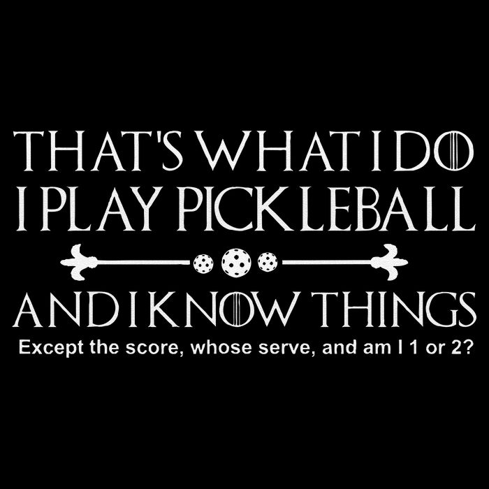 ItS What I Do I Play Pickleball And I Know Things Except Impact Tech Backpack