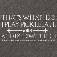 ItS What I Do I Play Pickleball And I Know Things Except Cotton Canvas Backpack