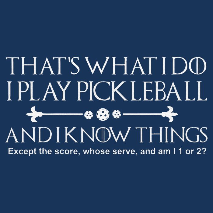 ItS What I Do I Play Pickleball And I Know Things Except Drawstring Bag