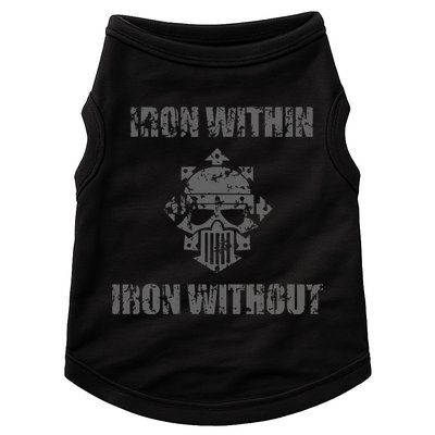 Iron Within Iron Without Marines Helmet Distresses Doggie Tank