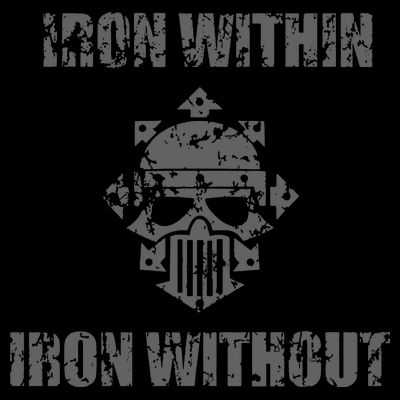 Iron Within Iron Without Marines Helmet Distresses T-Shirt