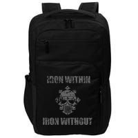 Iron Within Iron Without Marines Helmet Distresses Impact Tech Backpack