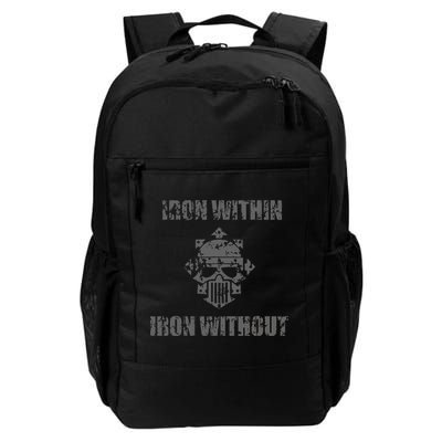 Iron Within Iron Without Marines Helmet Distresses Backpack