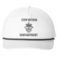 Iron Within Iron Without Marines Helmet Distresses Snapback Five-Panel Rope Hat