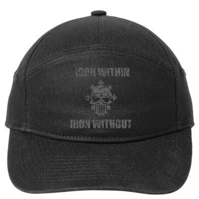 Iron Within Iron Without Marines Helmet Distresses 7-Panel Snapback Hat