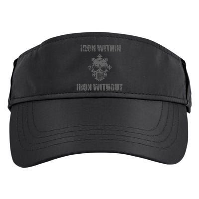 Iron Within Iron Without Marines Helmet Distresses Adult Drive Performance Visor