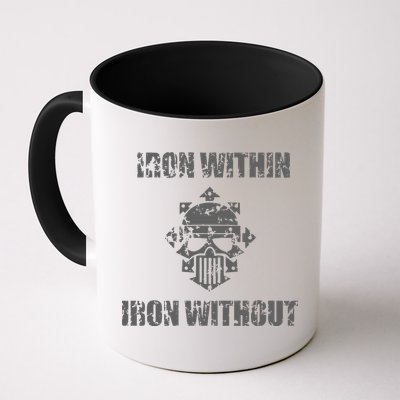 Iron Within Iron Without Marines Helmet Distresses Mug