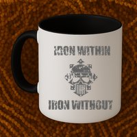 Iron Within Iron Without Marines Helmet Distresses Mug