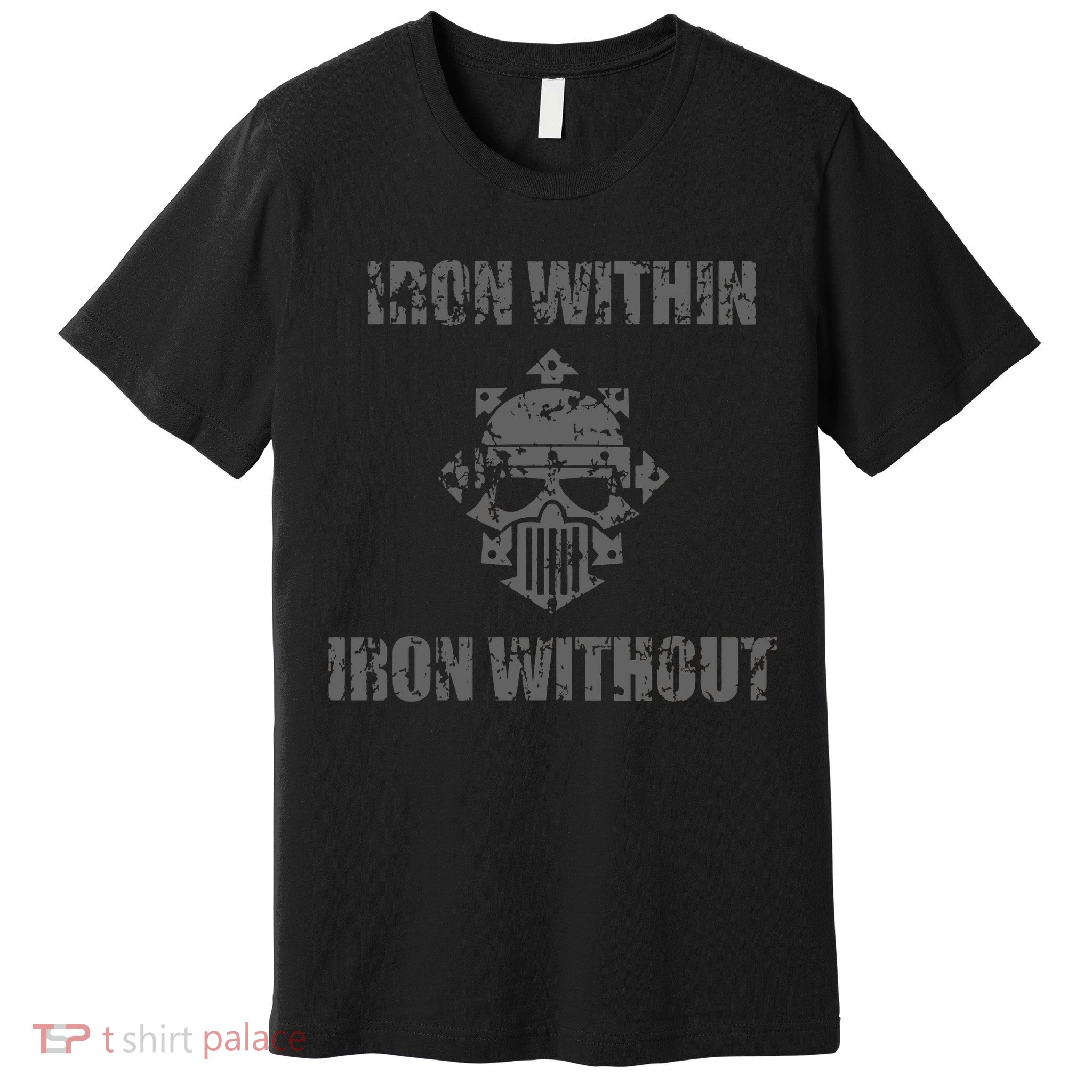 Iron Within Iron Without Marines Helmet Distresses Premium T-Shirt