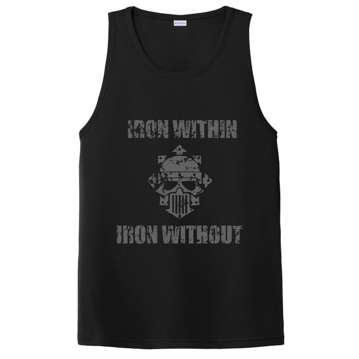 Iron Within Iron Without Marines Helmet Distresses PosiCharge Competitor Tank