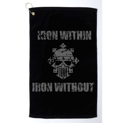 Iron Within Iron Without Marines Helmet Distresses Golf Towel