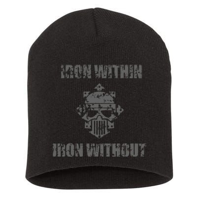 Iron Within Iron Without Marines Helmet Distresses Short Acrylic Beanie