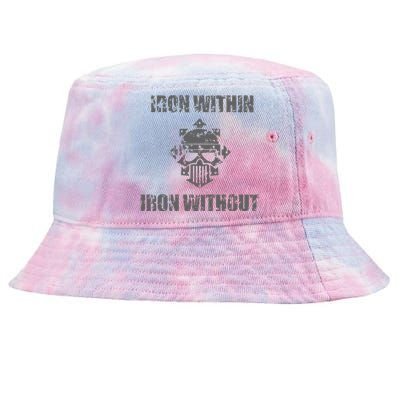 Iron Within Iron Without Marines Helmet Distresses Tie-Dyed Bucket Hat