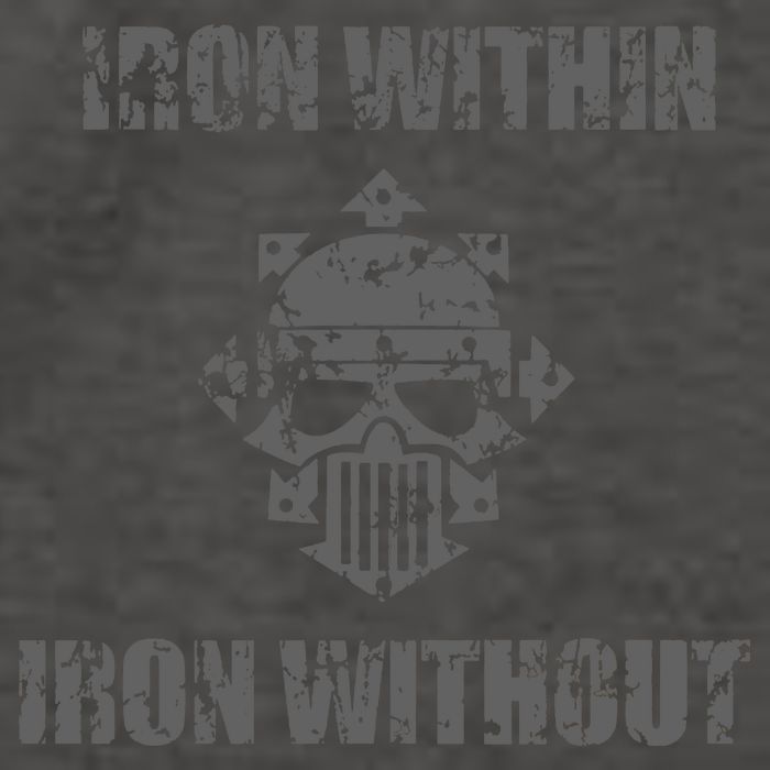Iron Within Iron Without Marines Helmet Distresses Vector Backpack