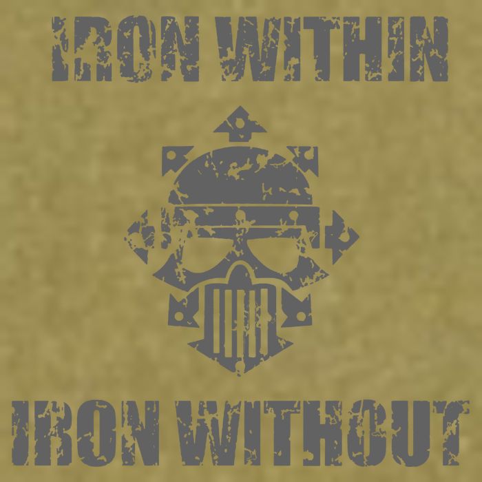 Iron Within Iron Without Marines Helmet Distresses Garment-Dyed Women's Muscle Tee