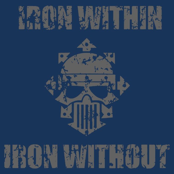 Iron Within Iron Without Marines Helmet Distresses Infant Baby Jersey Bodysuit