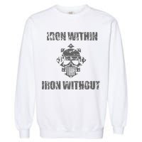 Iron Within Iron Without Marines Helmet Distresses Garment-Dyed Sweatshirt