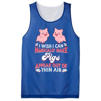 I Wish I Can Magically Make Pigs Appear Gift Pig Gift Mesh Reversible Basketball Jersey Tank