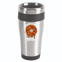 I Wonder If Donuts Think About Me Too | Doughnuts Cute Donut 16oz Travel Tumbler