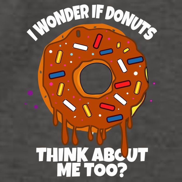 I Wonder If Donuts Think About Me Too | Doughnuts Cute Donut Vector Backpack
