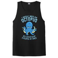 I Wish I Was An Octopus Slap 8 People At Once Funny Octopus PosiCharge Competitor Tank