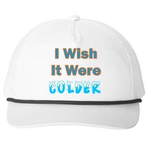 I Wish It Were Colder Snapback Five-Panel Rope Hat