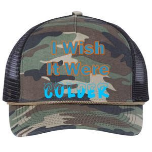 I Wish It Were Colder Retro Rope Trucker Hat Cap