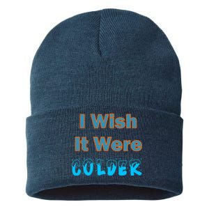 I Wish It Were Colder Sustainable Knit Beanie