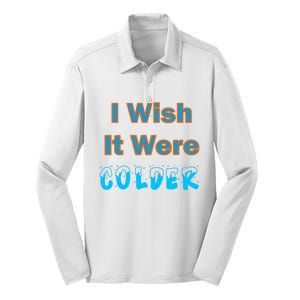 I Wish It Were Colder Silk Touch Performance Long Sleeve Polo