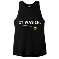 It Was In Pickleball Player  Ladies PosiCharge Tri-Blend Wicking Tank